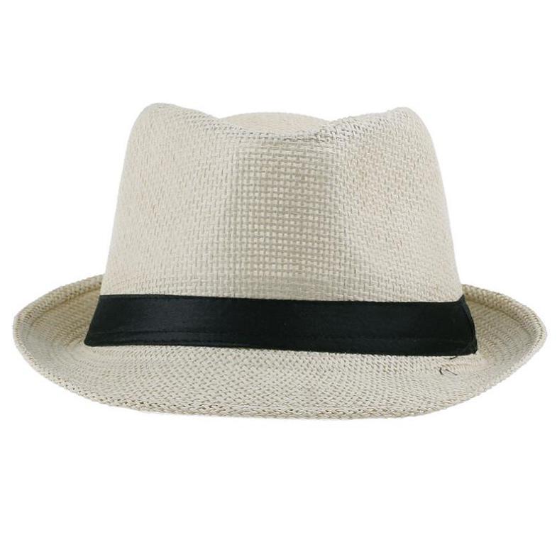 Stilig Trilby sommerhatt, unisex, håndlaget, moteriktig tilbehør for dame og herre