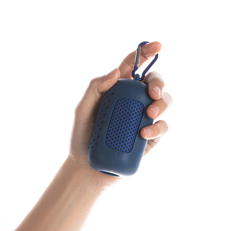 Kompakt kjølehåndkle i mikrofiber, perfekt for fitness, løping, sykling og sommeraktiviteter.