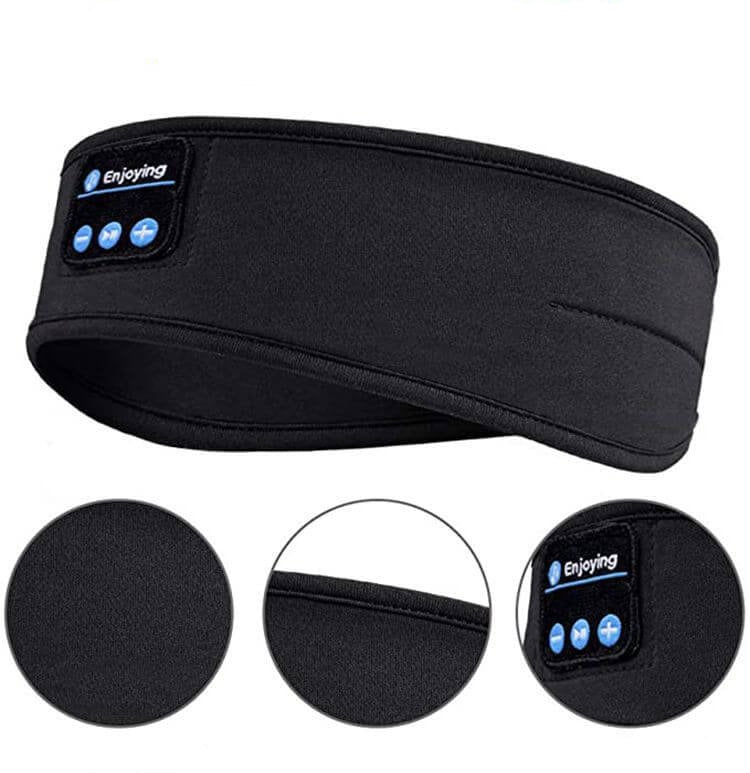 Unisex trådløst Bluetooth hodebånd for sport og søvn, komfortable hodetelefoner for trening og avslapning.