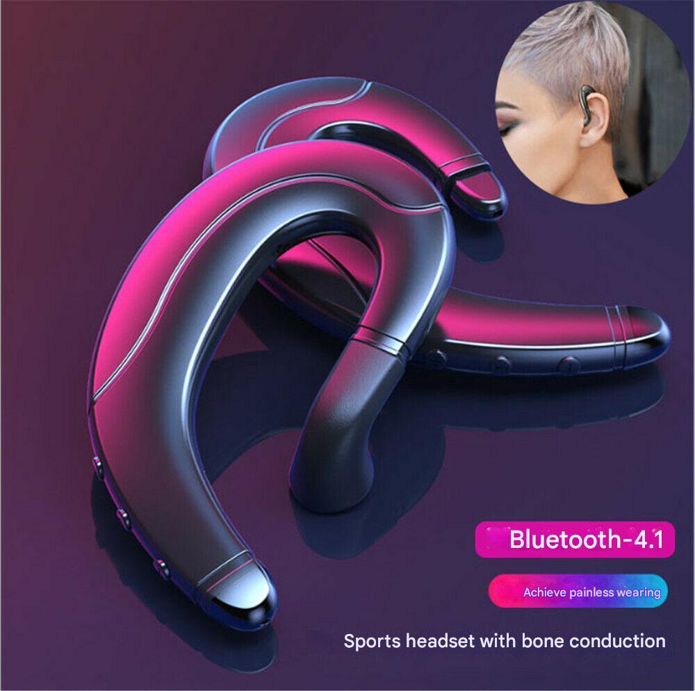 Ergonomisk unisex beinledningshodesett for komfortabel og aktiv bruk. Trådløse Bluetooth hodetelefoner for trening.