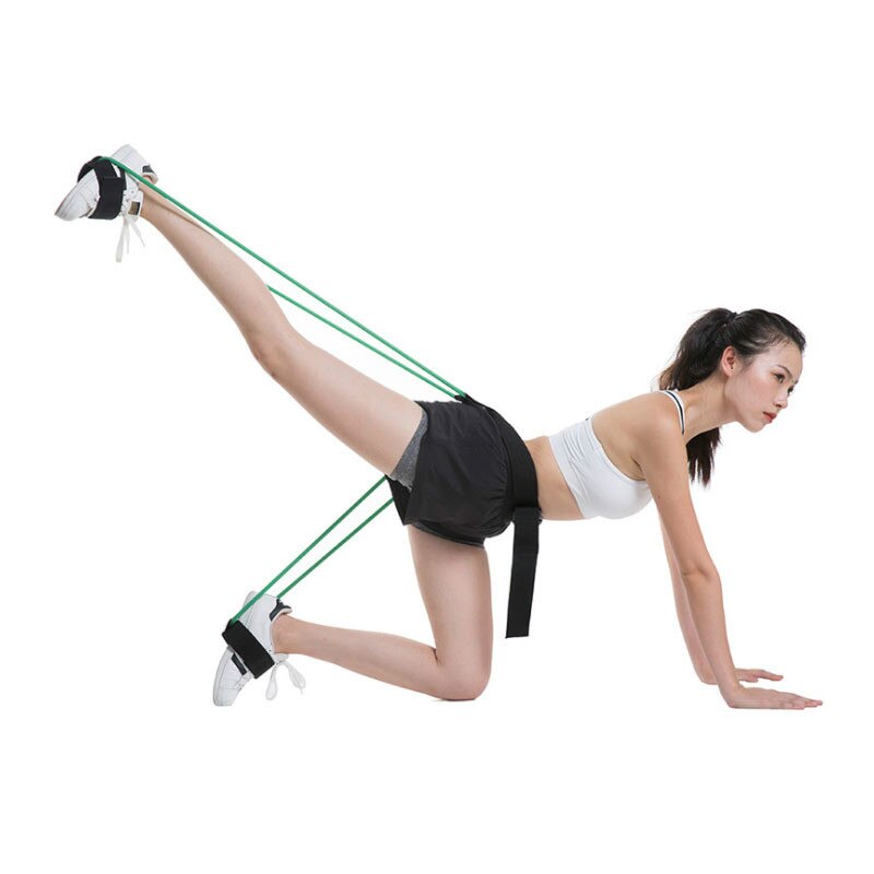 Fleksibelt treningsbånd for hjemmetrening. Styrker rumpe, lår og mage effektivt.