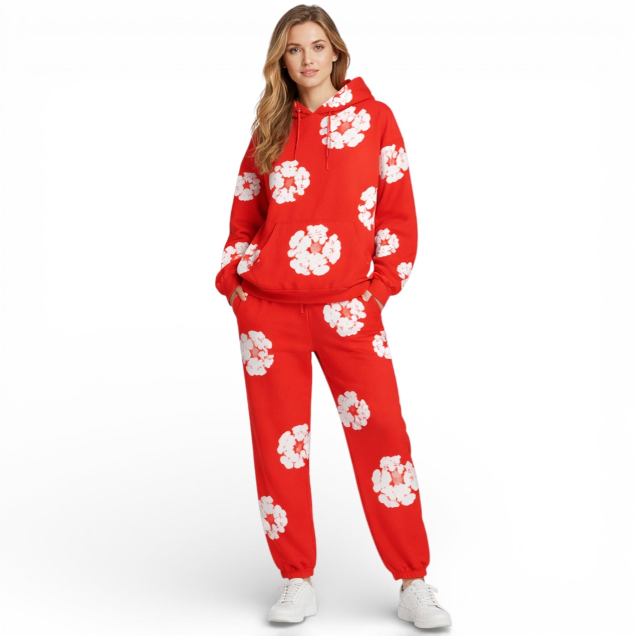 Unisex treningsdress sett for komfortabel høst. Hettegenser og joggebukse for avslappet fritidsantrekk.