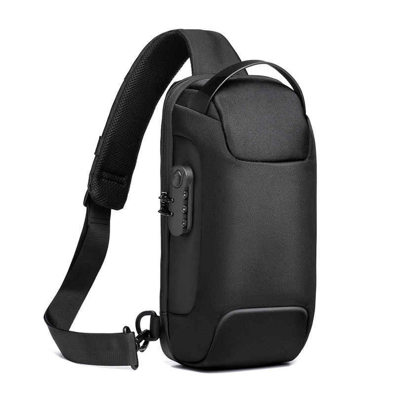 Sikker unisex ryggsekk med tyverisikre funksjoner, USB-lading og romslig design.