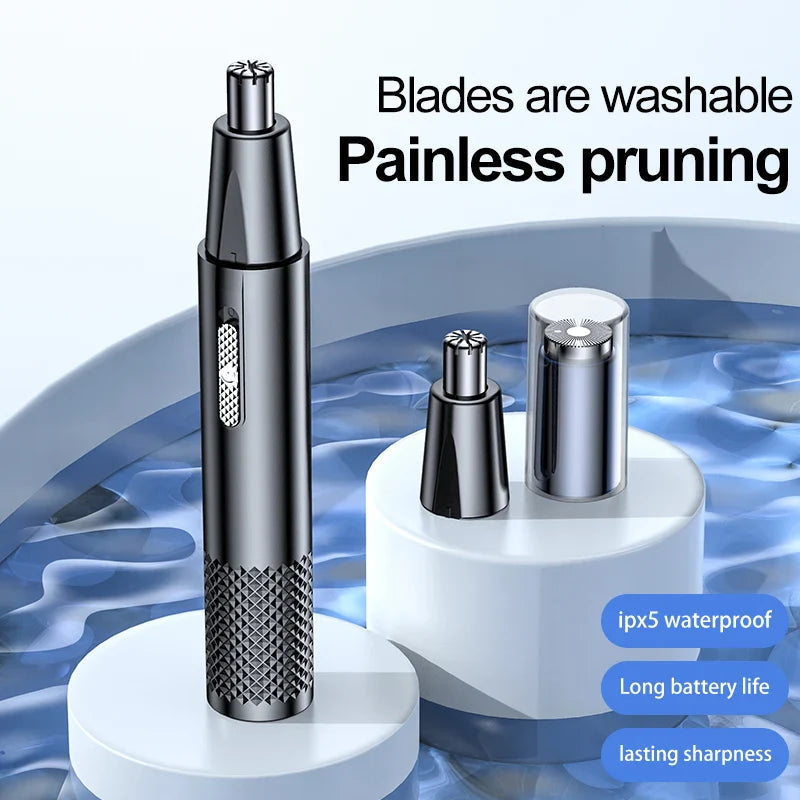 Effektiv nesehårtrimmer for optimal hygiene, USB oppladbar og enkel å bruke for alle.