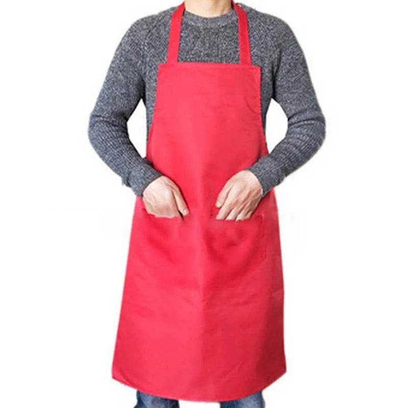 Unisex vanntett kjøkkenforkle i fargerik design for matlaging og baking.