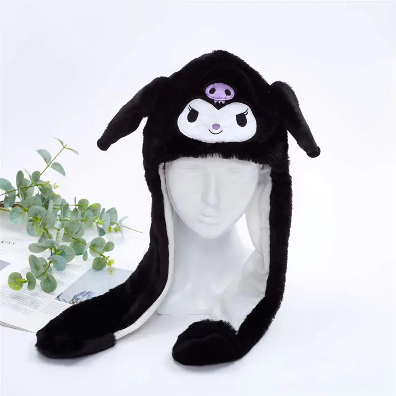 Bevegelige ører plysjlue, unisex design for morsomme anledninger.