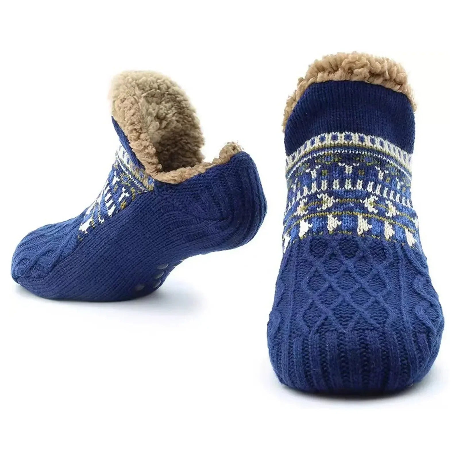 Unisex vintervarme hjemmesokker med anti-skli såle for komfort og hygge innendørs.