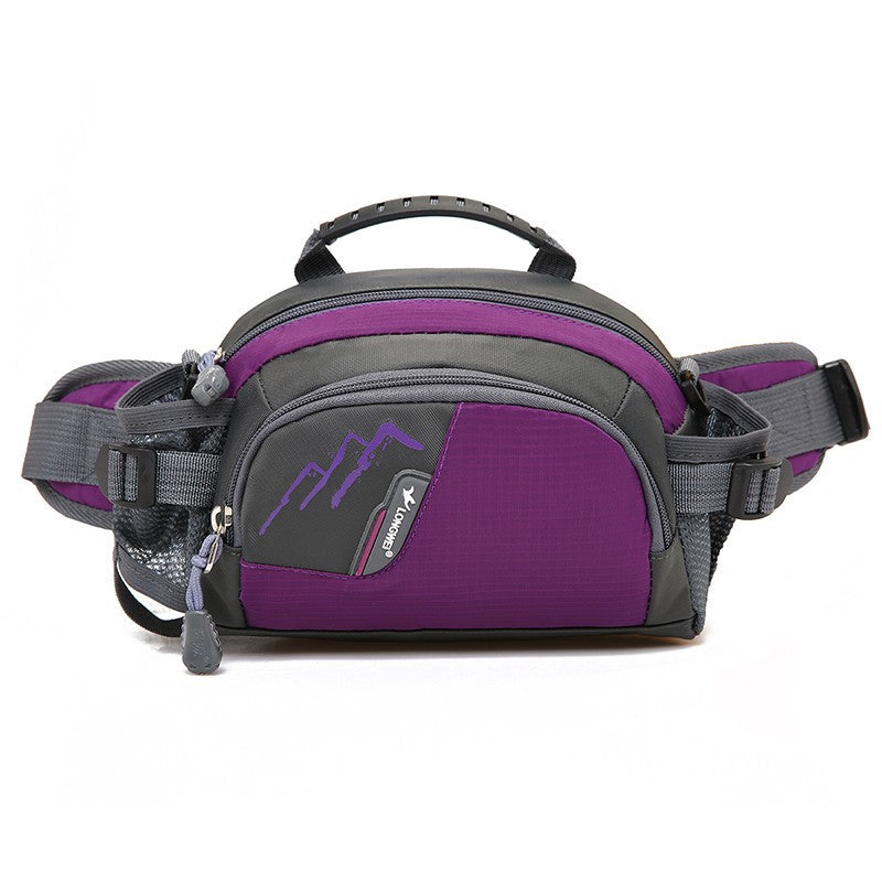 Unisex midjeveske i slitesterk nylon, vanntett og justerbar for optimal komfort under aktivitet.