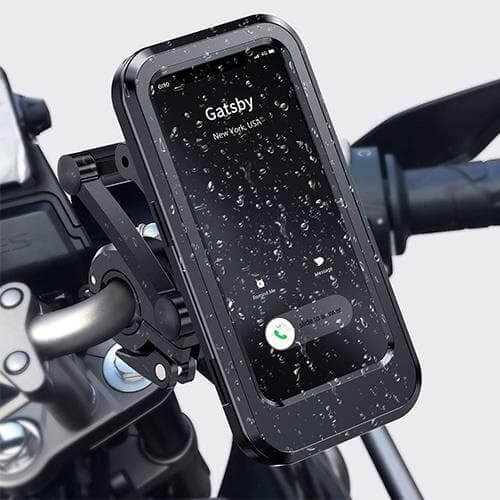 Vanntett mobilholder til sykkel for enkel navigasjon. Også egnet for motorsykkel og scooter.