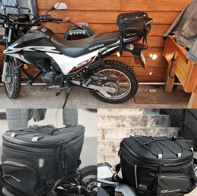 Slitesterk motorsykkelbag for langvarig bruk, viktig motorsykkelutstyr for trygg turlagring.