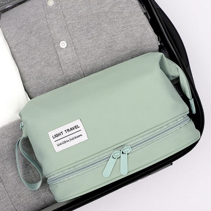 Perfekt gave: Vanntett unisex toalettveske for reise. Stor kapasitet for baderomsprodukter og kosmetikk.