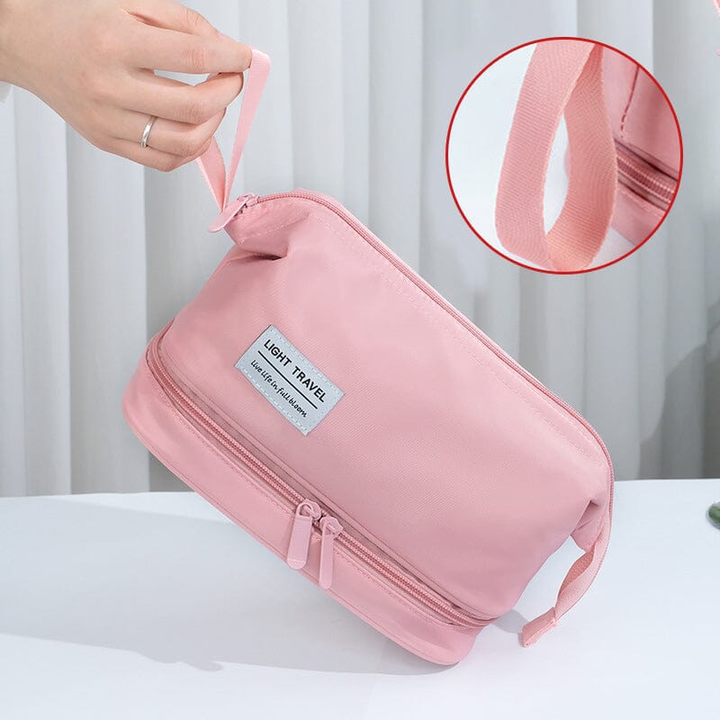 Robust vanntett reiseveske for toalettartikler. Unisex design, perfekt for baderom og ferie organisering.