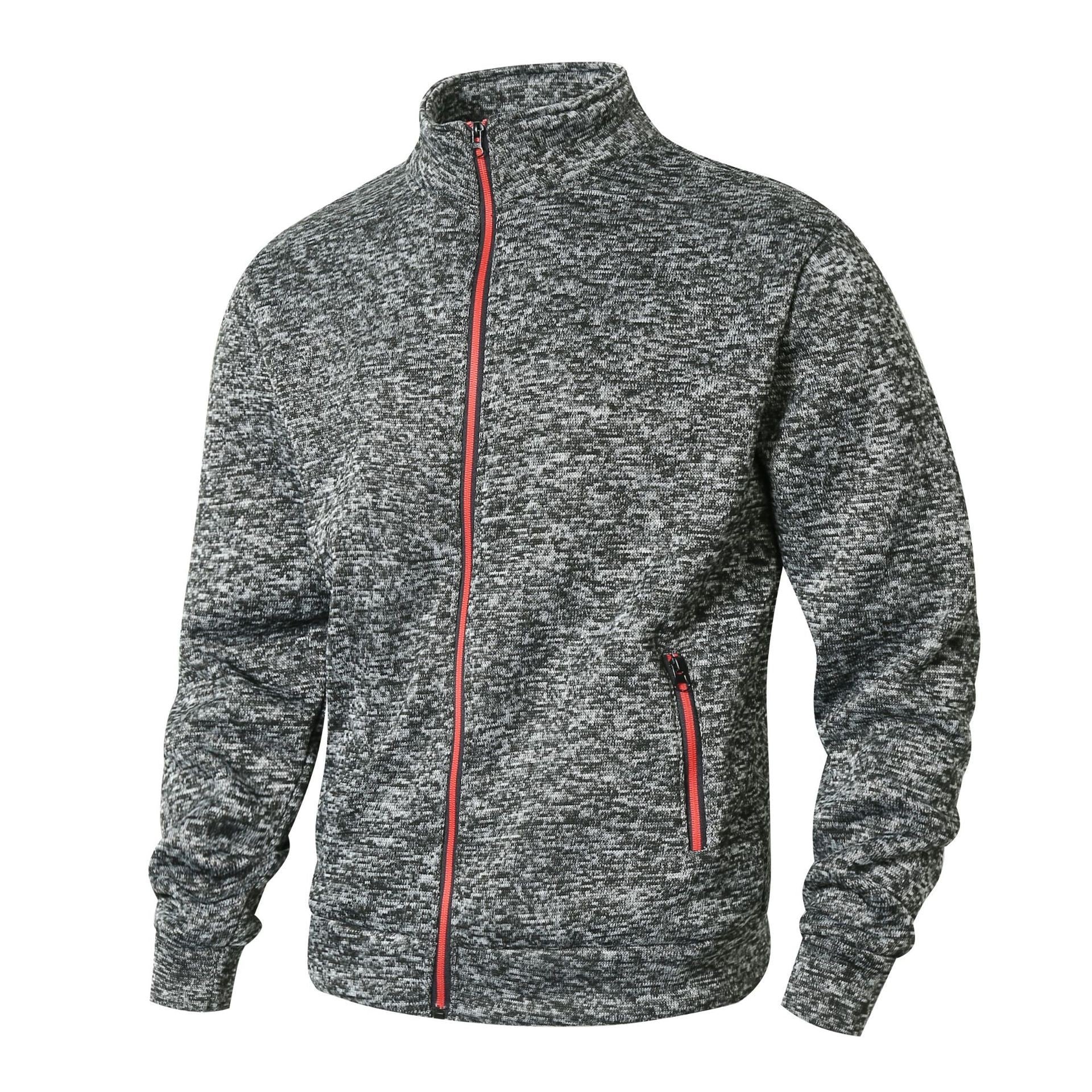 Komfortabel herre glidelåsjakke med mykt fôr og høy ståkrage. Perfekt sporty utetøy for kalde dager.