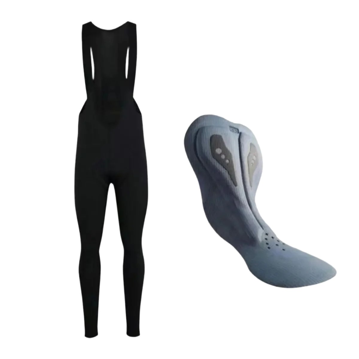 Varm termosykkeltights for menn med gelpute, ideell for komfortabel vintersykling og utholdenhet.