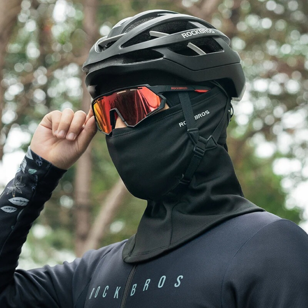 Sport balaclava for utendørsaktiviteter. Varmer ansikt, hode, hals for ski, sykkel, løping.