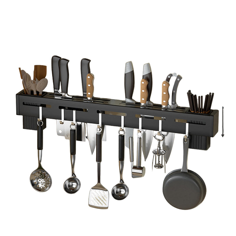 Veggmontert knivholder i elegant design for moderne kjøkken. Plassbesparende oppbevaring av kniver.