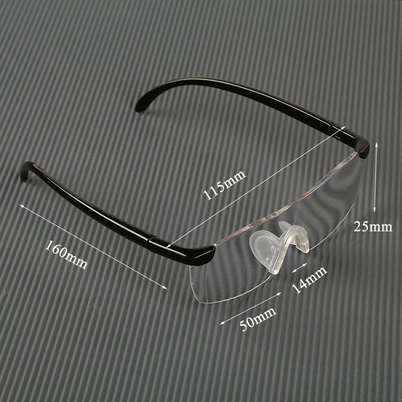 Praktisk lesebrille og forstørrelsesbrille, ideell for finarbeid og som gave