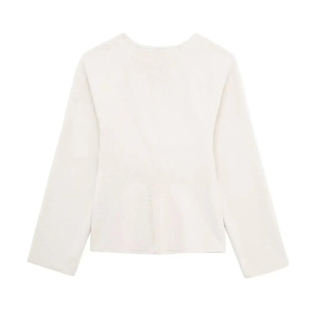 Damejakke for fritid, i vintage look, med unik skinnspenne som statementplagg.