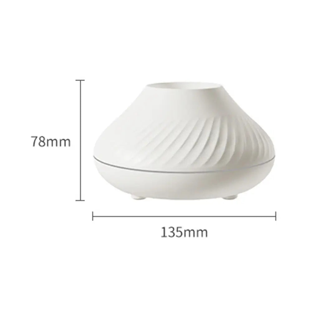 Vulkanisk aromaterapi diffuser med LED-lys. Skaper en avslappende atmosfære og sprer velgjørende essensielle oljer.