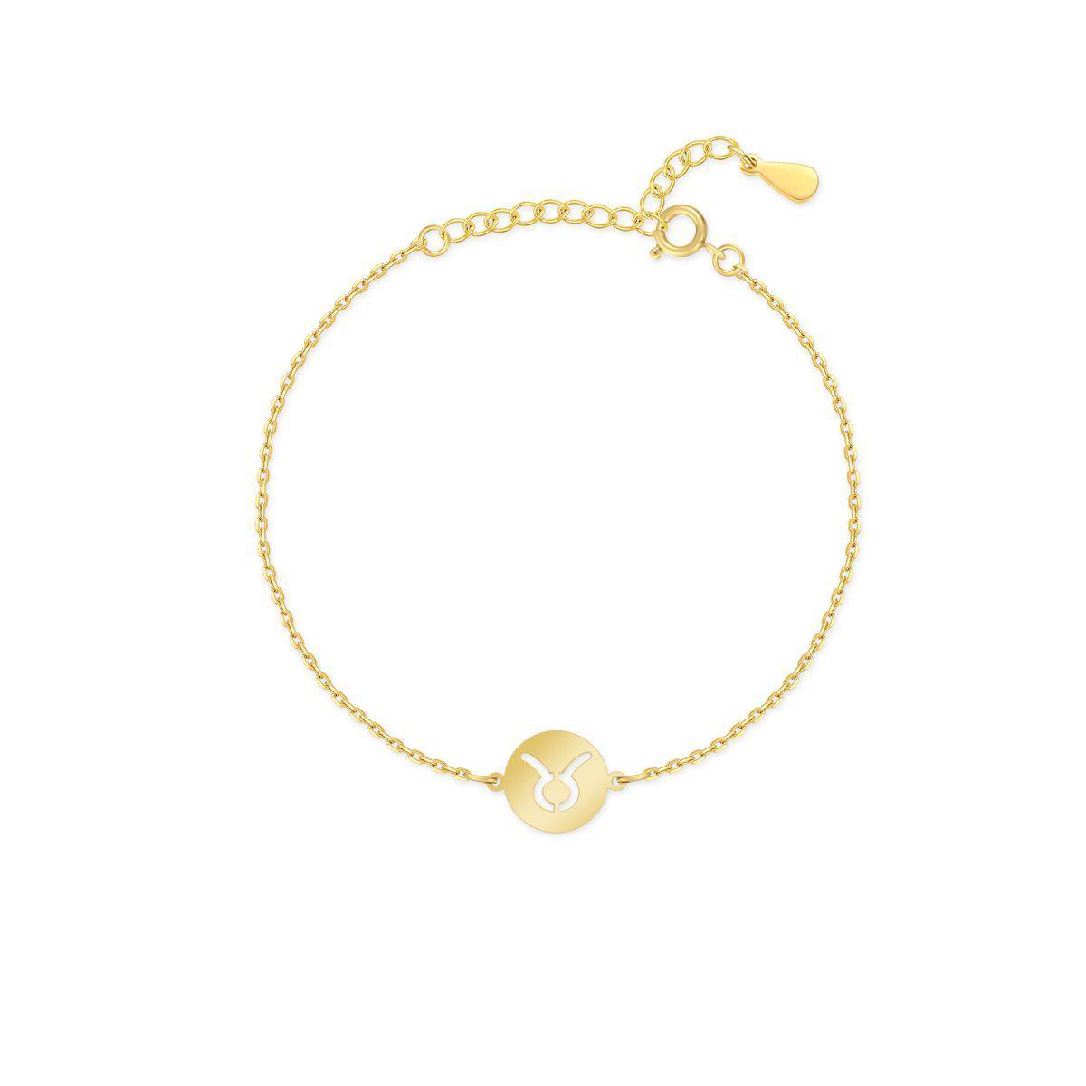 Luksuriøst gullbelagt stjernetegn armbånd. Perfekt for kvinner som elsker astrologi.