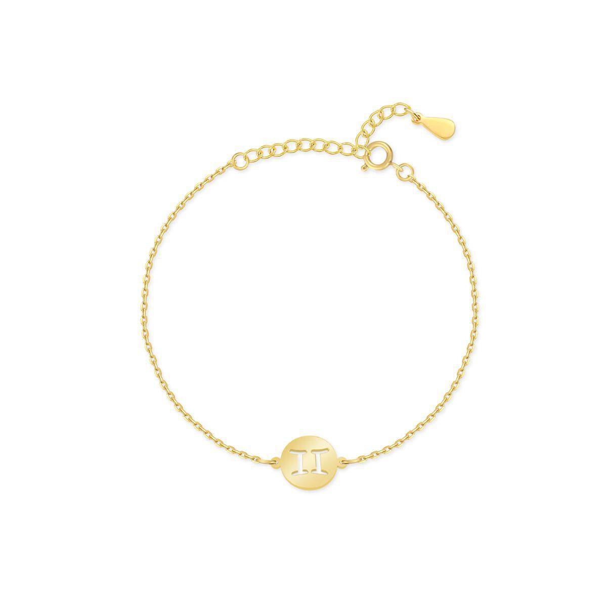 Personlig smykke: Sølv armbånd med ditt astrologiske stjernetegn. Moderne design.