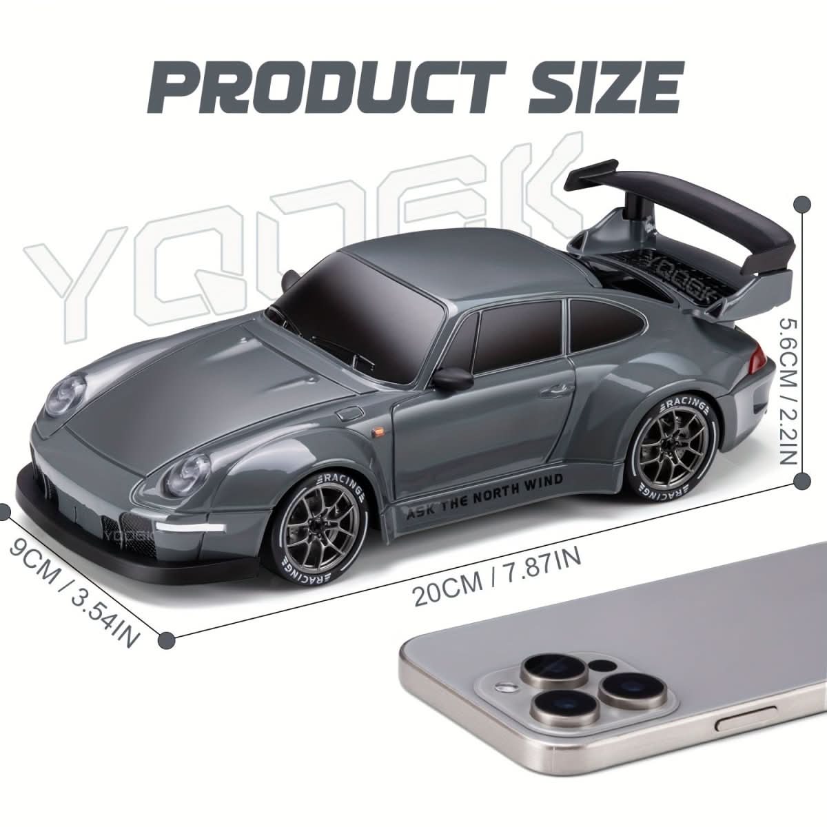 "1:24 RC Auto mit 4WD, beeindruckende LED-Räder, dynamisches Drift-Design, ideal für Kinder, Spielzeugfahrzeug"