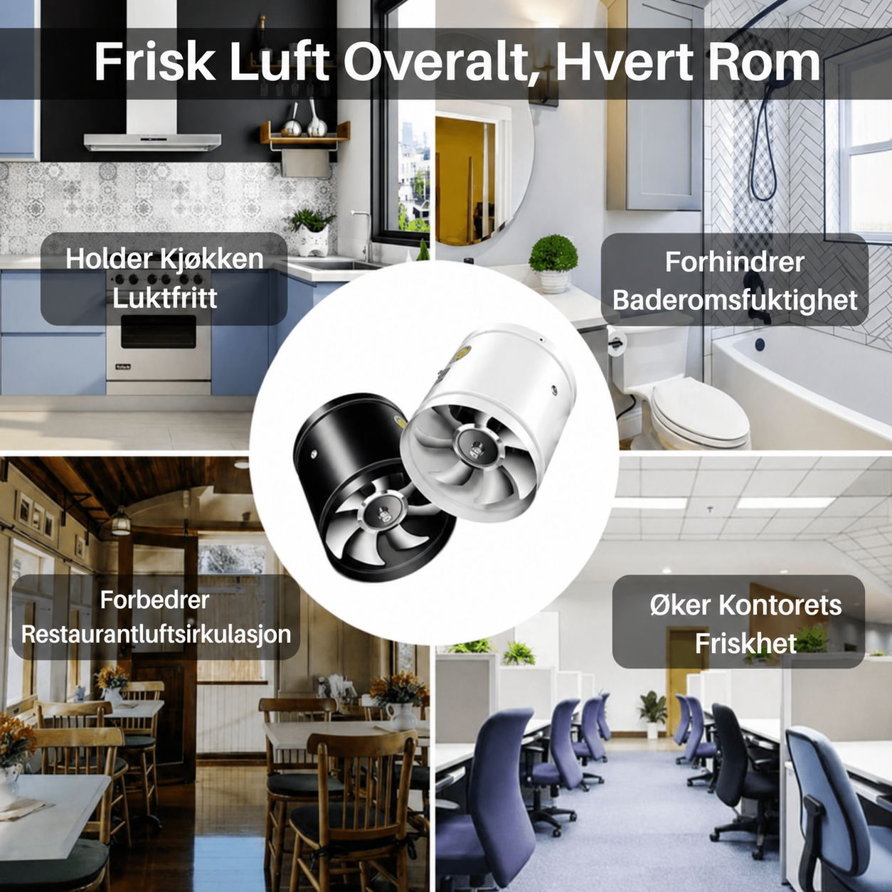 Effektiv Avtrekksvifte for Friskere Inneklima