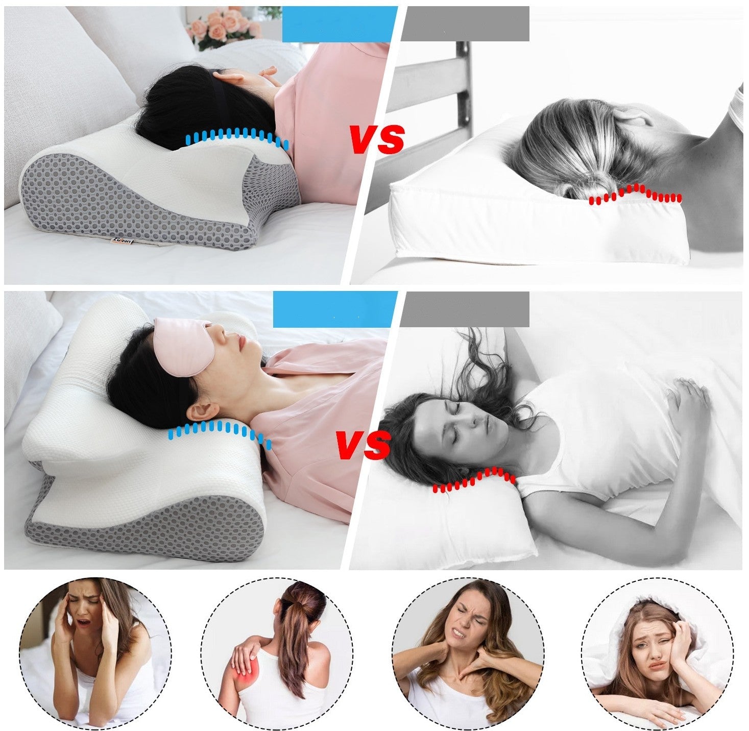 Nakkepute for bedre velvære. Ergonomisk memoryfoam design for optimal hodestøtte og søvnkomfort.