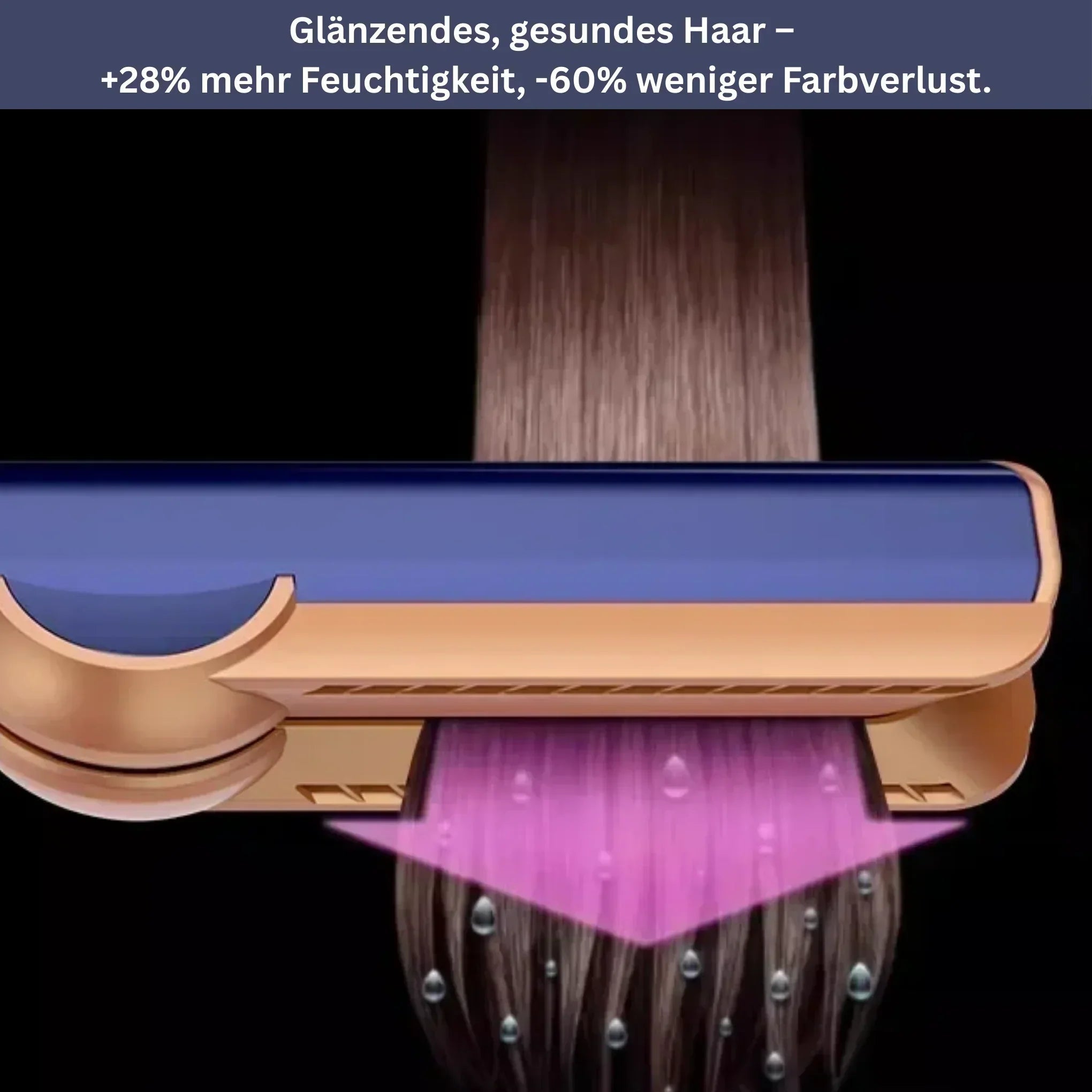 "2-in-1 Glätteisen & Föhn für vielseitiges Haarstyling, kompaktes Design, ideal für Reisen, in mehreren Farben erhältlich"