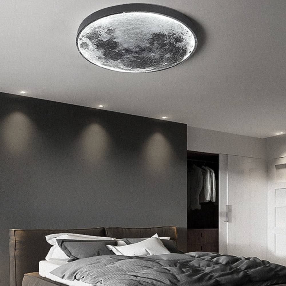 Magisk 3D månelampe med LED lys, dimbar for å skape perfekt atmosfære i ethvert rom.