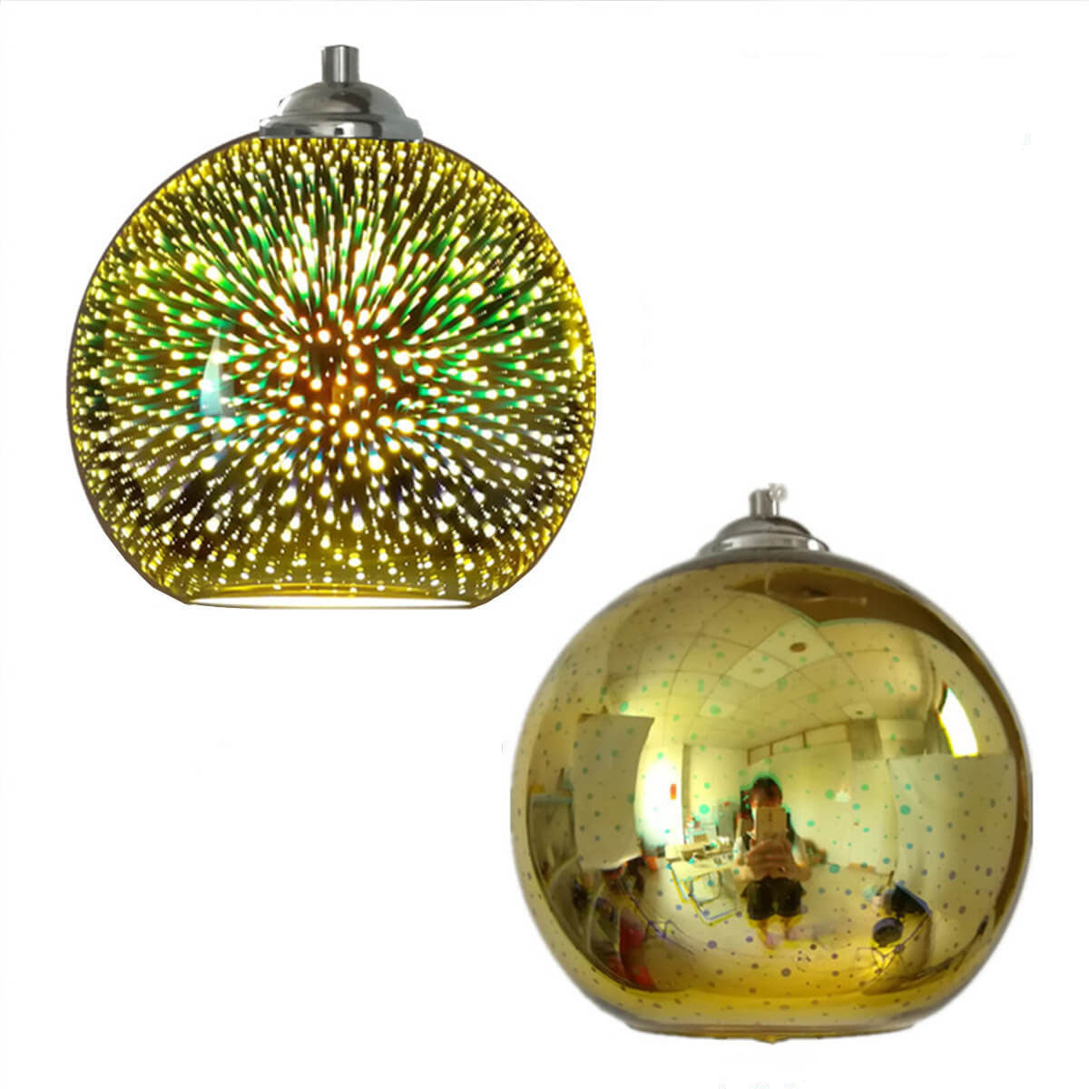 3D pendellampe med E27 sokkel. En moderne taklampe for fleksibel og dekorativ stuebelysning.