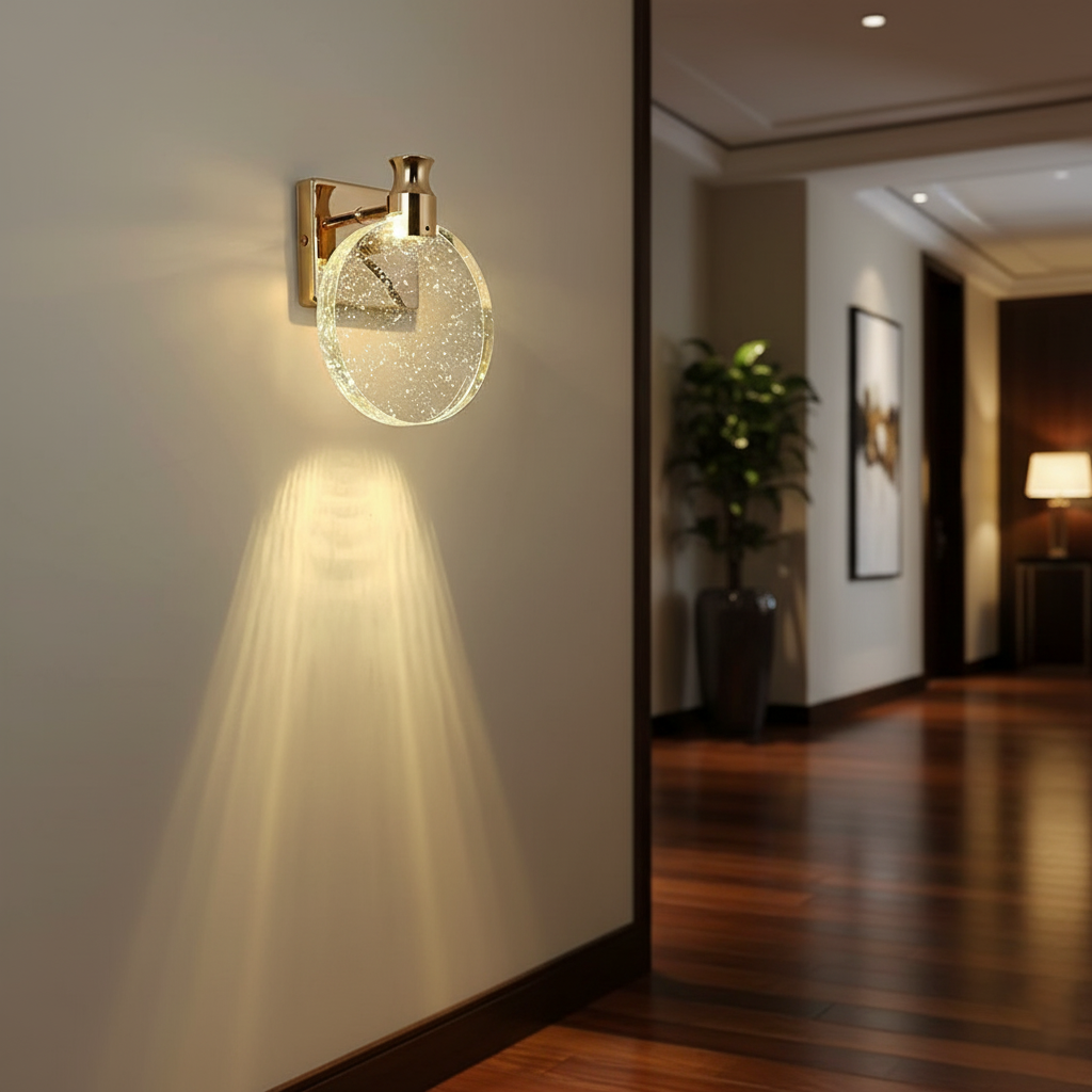 Krystallvegglampe - Moderne og Glamorøs