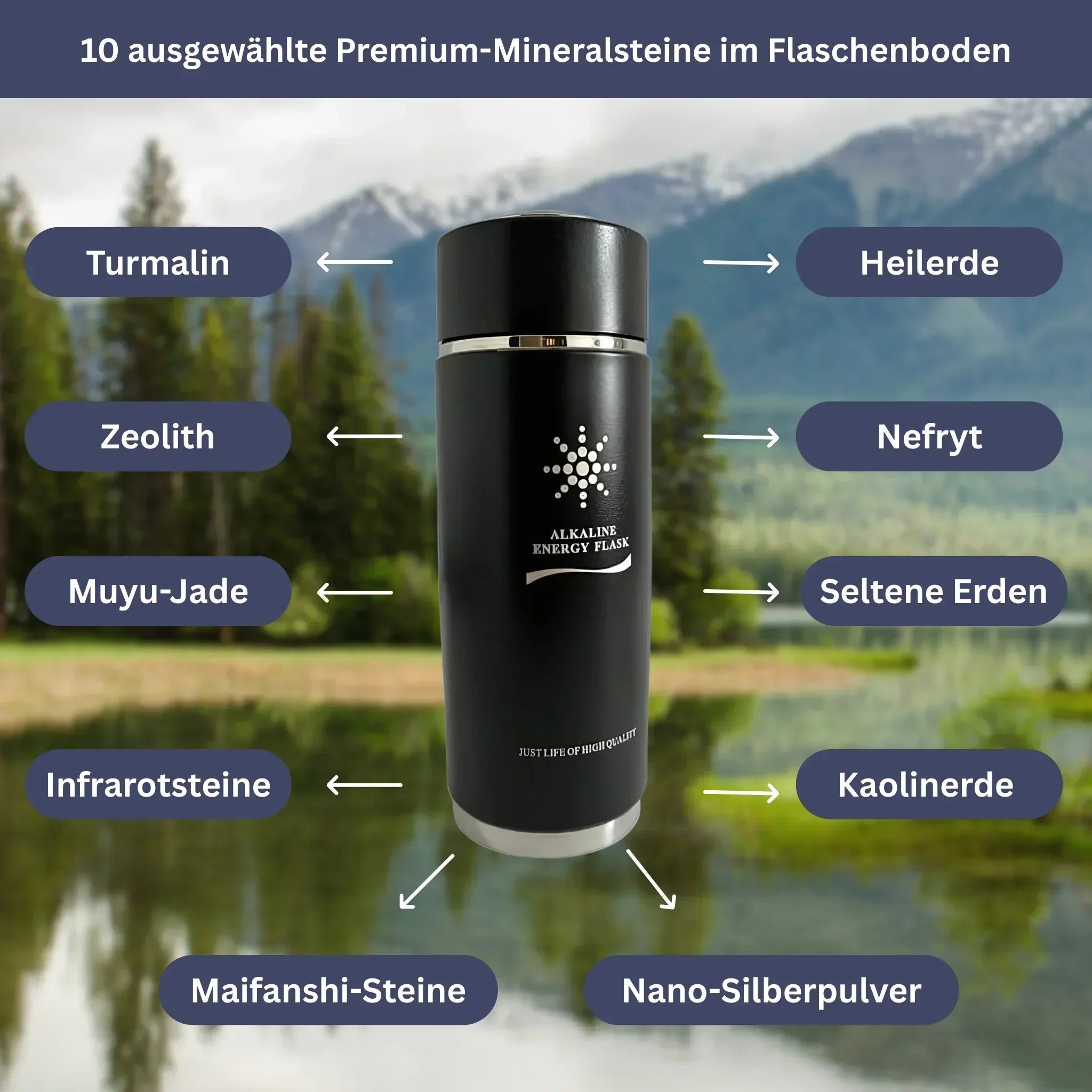 AquaBalance filterflaske i bruk