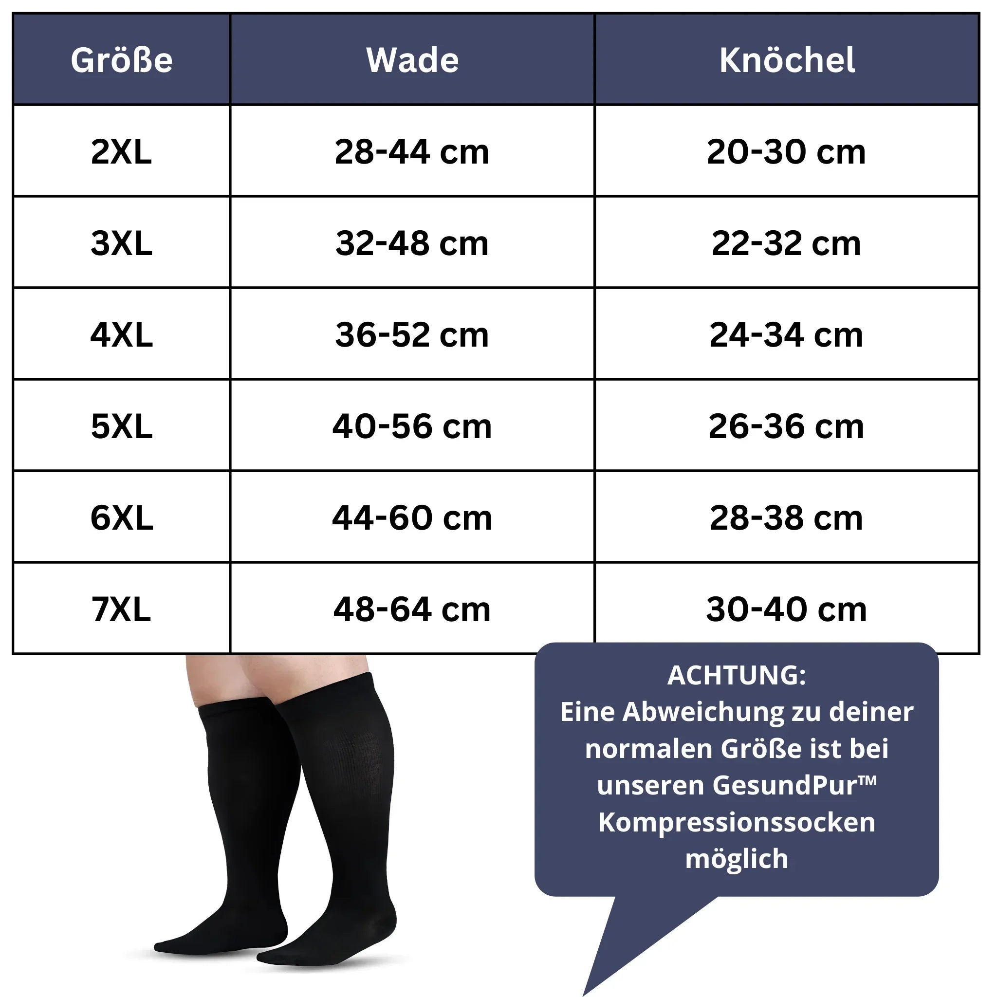 Beige Kompressionssocken, extra große Größen, für bessere Blutzirkulation und Komfort, elegante Passform für Alltag und Sport
