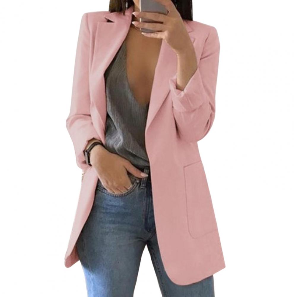 "Damen Blazer strukturiert, eleganter Schnitt, Vorderansicht. Ideal für Büro, hochwertige Materialien, vielseitige Farboption