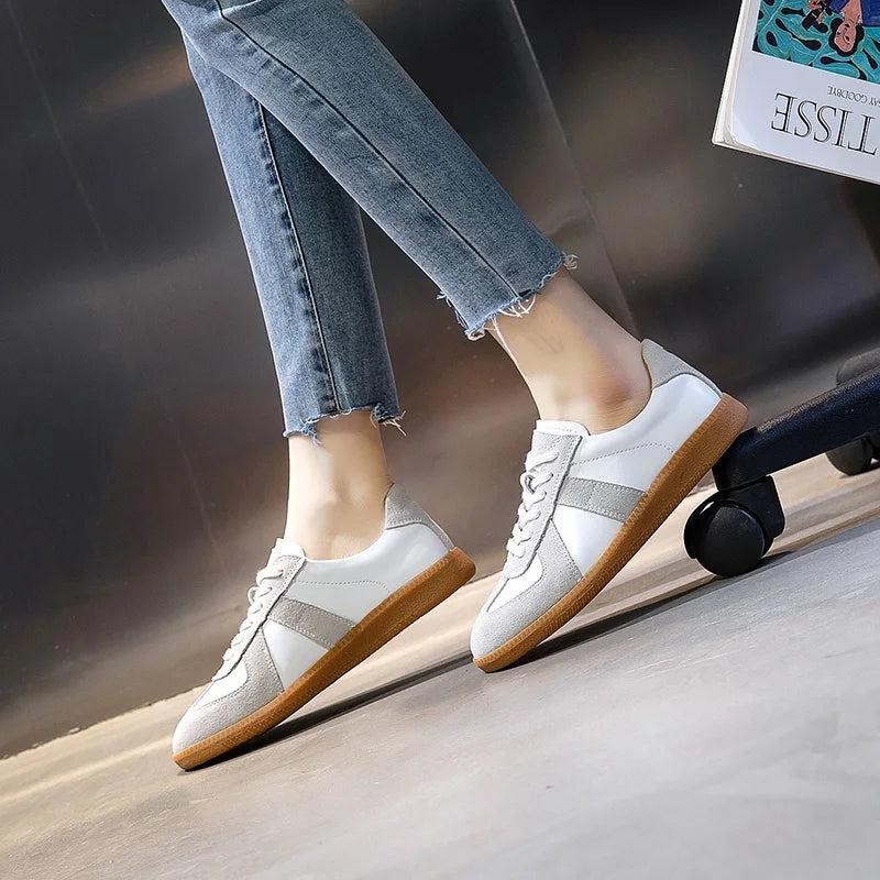 Lavelle dame skinn sneakers