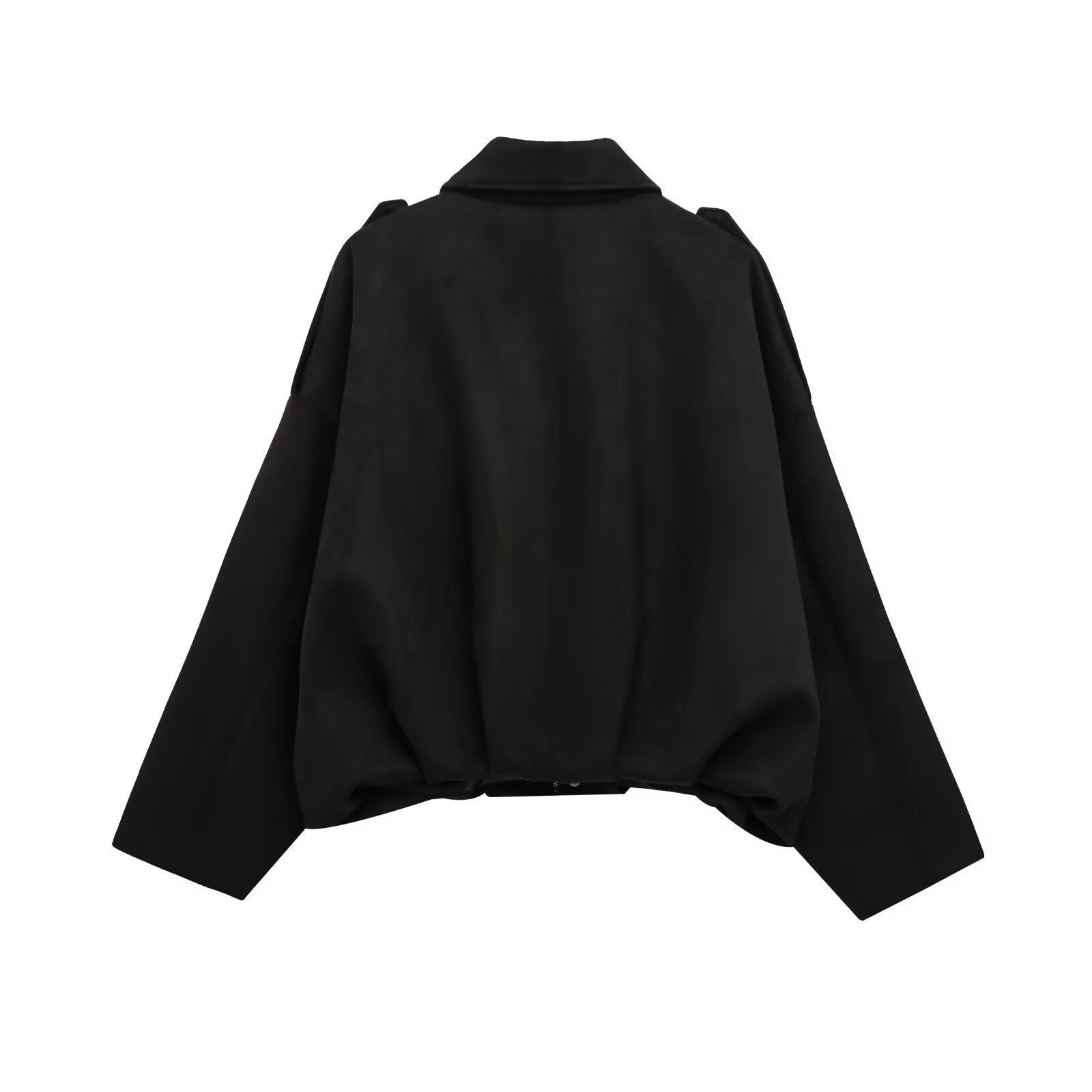 "Damen oversized Wildleder Utility Jacke mit Taschen, moderne Silhouette, vielseitig und elegant für jeden Anlass"