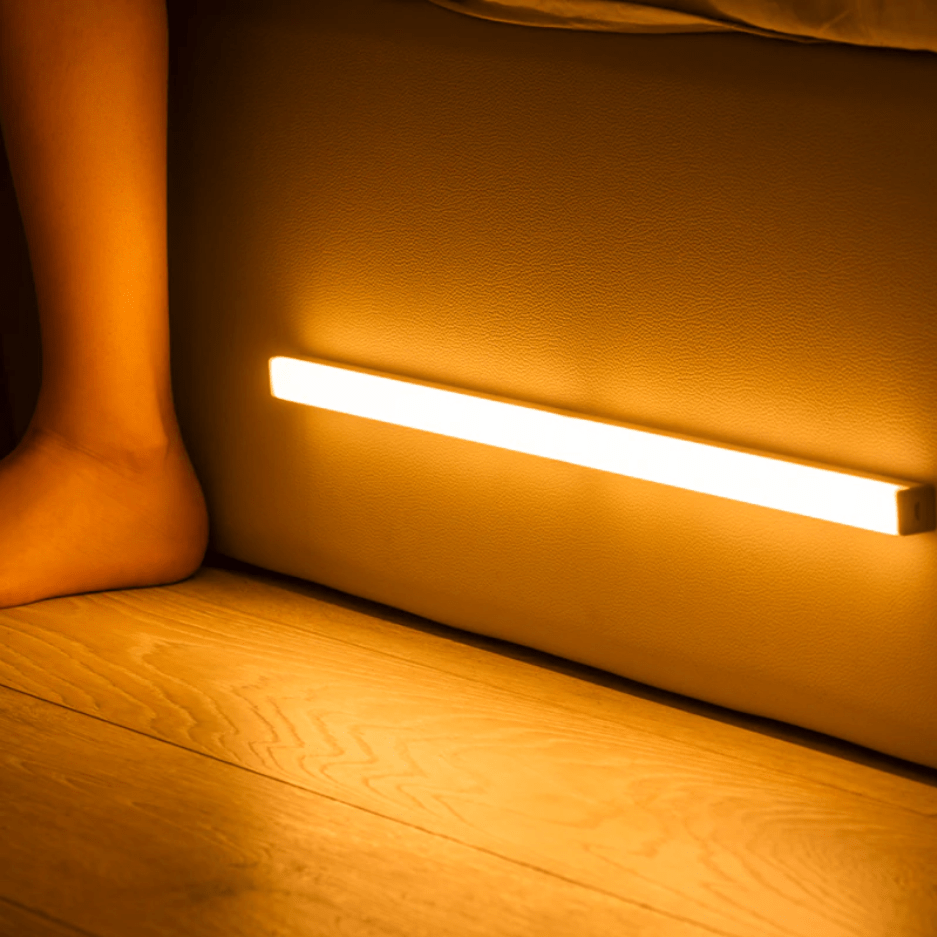 "Drahtlose LED-Leuchte mit Bewegungssensor, flexibles Design, energiesparend, für Korridore und Küchen geeignet."