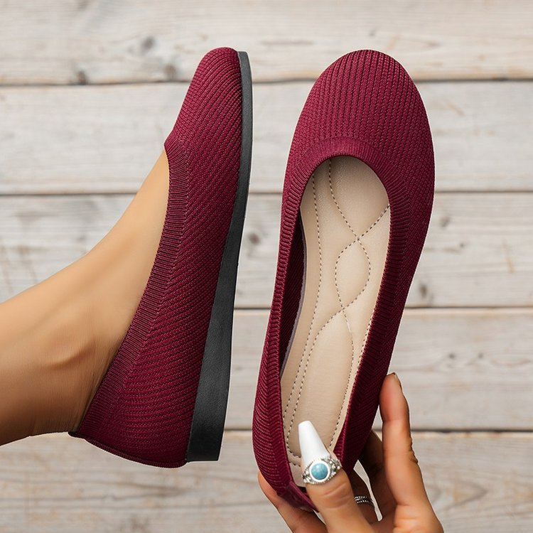 Elegante Damen Ballerinas mit flexiblem Obermaterial und rutschfester Sohle, ideal für Komfort und Stil im Alltag.