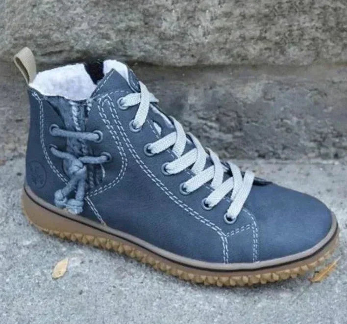 Elegante brune skinnstøvler med vintage-look for kvinner