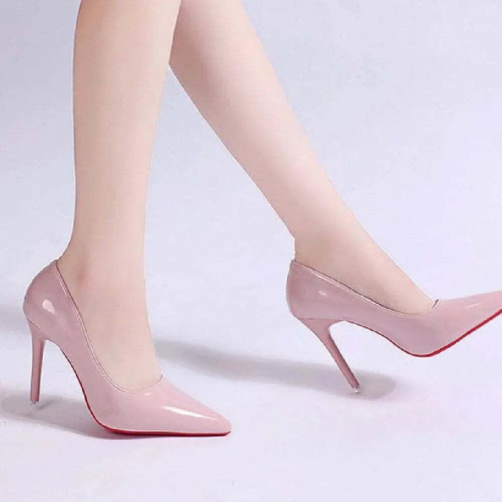 Elegante Damen-Plateau-Stiletto High Heels, modische Pumps in verschiedenen Farben, aus Kunstleder mit Stiletto-Absatz.