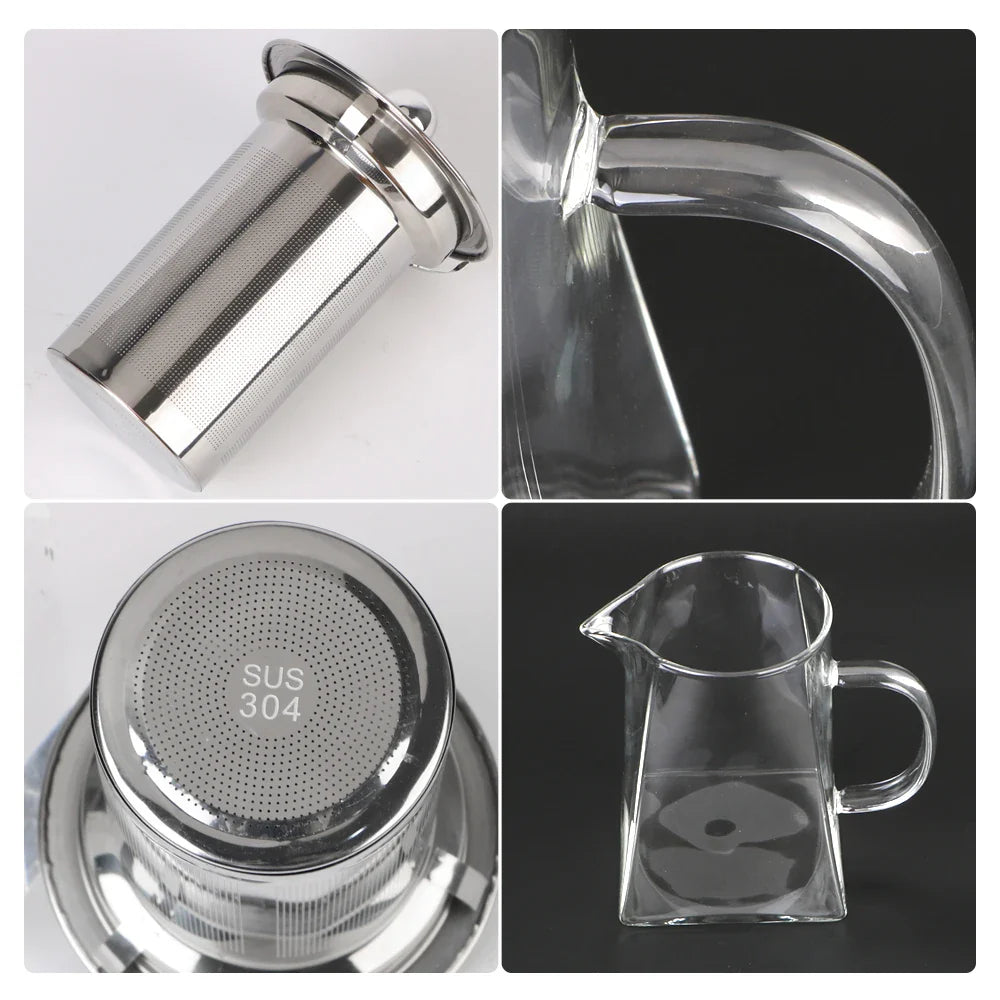 Bilde av Teavora glass tekanne med teblomster