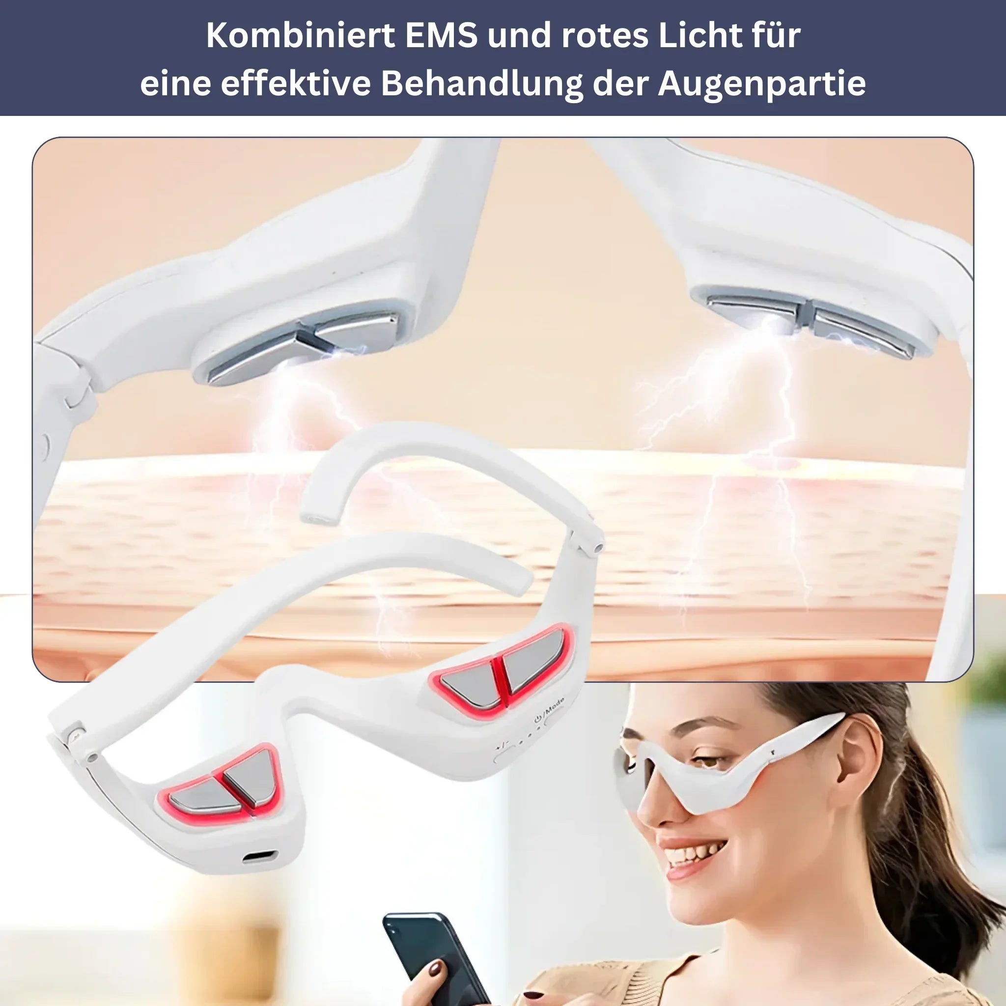 "Erfrischende Augenpflege-Creme in eleganter Tube, ideal zum Reduzieren von Augenringen und Fältchen, für strahlende Augen."
