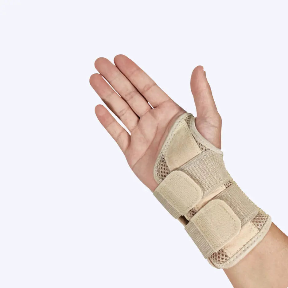 Ergonomische, atmungsaktive Handgelenksschiene für Schmerzlinderung und Stabilität, perfekt für den Alltag.