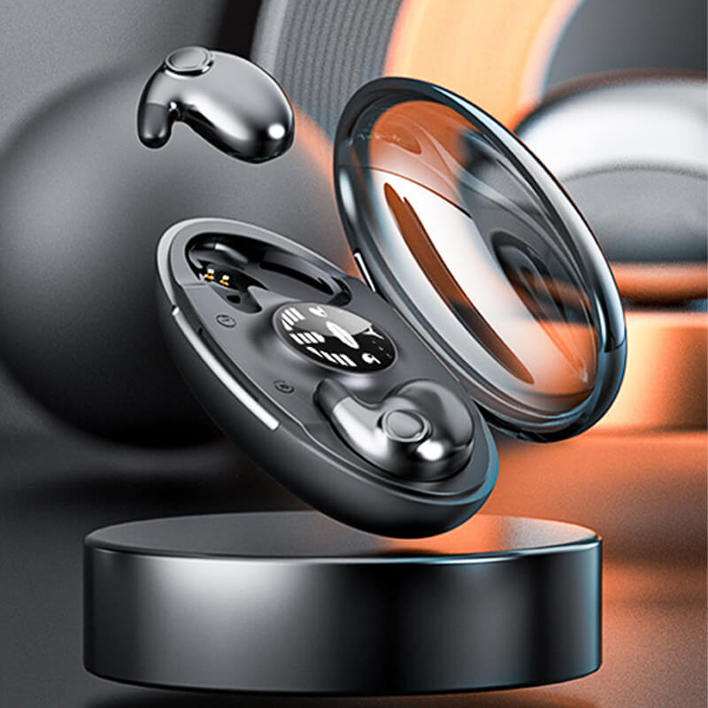 "Ergonomische kabellose Schlafkopfhörer mit Bluetooth 5.3, ultraleicht, ideal für Seitenschläfer, mit Geräuschunterdrückung."