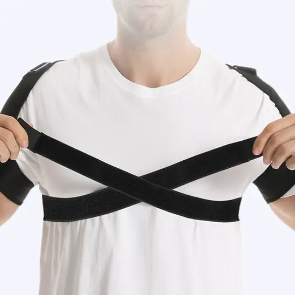 "Ergonomischer Haltungskorrektor, diskret, mit verstellbaren Riemen, unter Kleidung tragbar, lindert Rücken- und Schulterschm