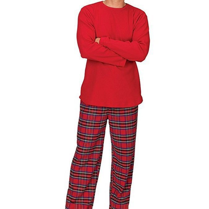 Gemütlicher Plaid-Familienpyjama für Weihnachten, klassisches Muster, weiches Material, für festliche Abende und Fotoshooting
