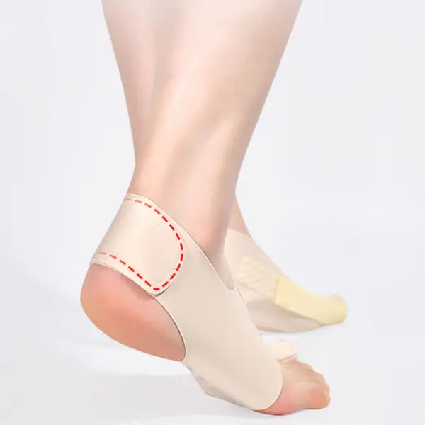"Hallux-Valgus-Korrektor aus weichem, atmungsaktivem Material bietet Komfort und Ausrichtung für schmerzfreie Schritte"