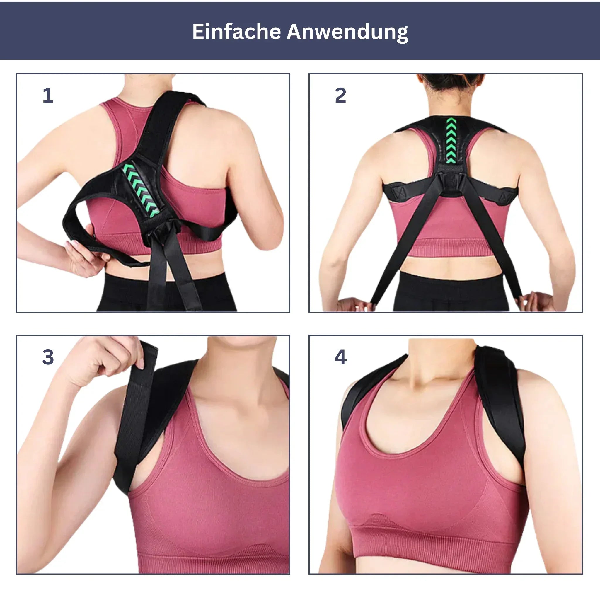 "Haltungskorrektor PostureLift, effektiv, atmungsaktiv, hautfreundlich, unsichtbar unter Kleidung, für optimale Körperhaltung