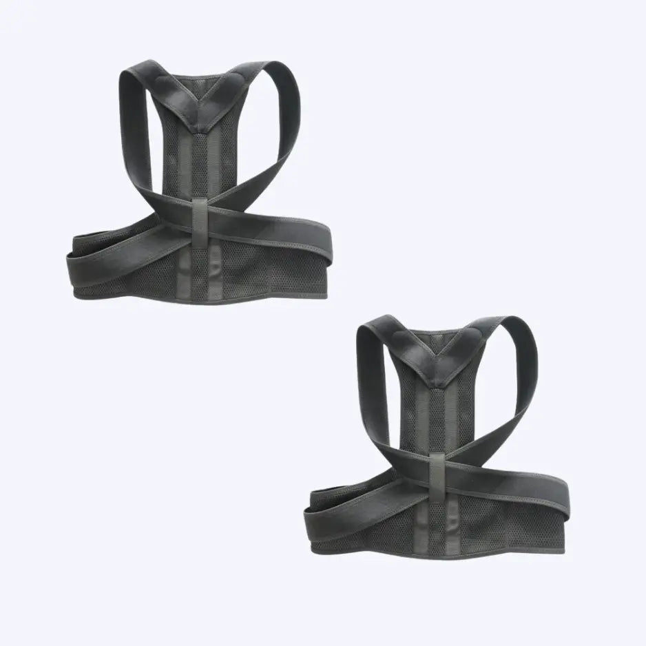 "Haltungskorrektor PostureMed Pro, schwarz, atmungsaktiv, verbessert Körperhaltung, lindert Rückenschmerzen, diskret tragbar"